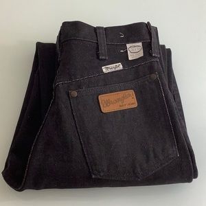 Vintage Wrangler Riata jeans rib cage high waisted black jeans size 5/6 NWT